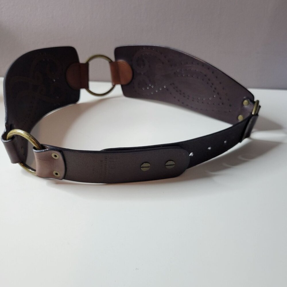 Hobo Brown Leather belt Women size 34 - Picture 7 of 11